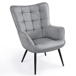 Yaheetech Leather Wingback Accent Chair Armchair For Living Room -Homcom Furniture Shop GUEST 0076d2b2 339d 45b9 9135 2888dc6ca6ee