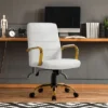 Yaheetech Adjustable Mid-Back Office Chair Executive Chair White 2 Yaheetech Adjustable Mid-Back Office Chair Executive Chair White -Homcom Furniture Shop GUEST 00d293cc 656f 48db ba9a 351eabaffb95