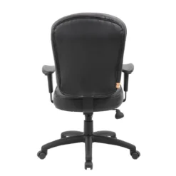 Leather Task Chair With Adjustable Arms Black - Boss Office Products 10 Leather Task Chair With Adjustable Arms Black - Boss Office Products -Homcom Furniture Shop GUEST 023122d9 25ea 4b77 b451 f3a80bf64424