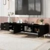 Modern TV Stand For TVs Up To 77'' With 5 Champagne Legs-ModernLuxe -Homcom Furniture Shop GUEST 02320700 13b2 4285 828f 08775d2295c5
