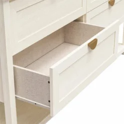 Primrose Wide 4 Drawer Dresser With Lower Shelf - Mr. Kate -Homcom Furniture Shop GUEST 0325f1ca 2243 4694 bf5d 3b1f03099d29