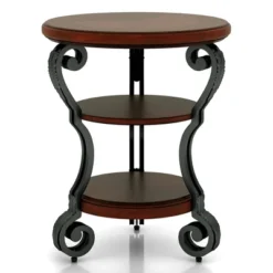 Telmin Traditional Side Table Brown Cherry - HOMES: Inside + Out -Homcom Furniture Shop GUEST 0360c3a6 d2d0 4cdc 9b4b d8dcdd44b563