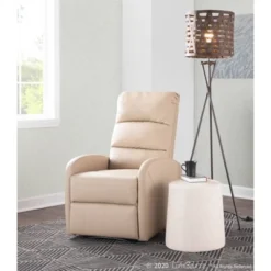 Dormi Contemporary Upholstered Recliner Chair - LumiSource 29 Dormi Contemporary Upholstered Recliner Chair - LumiSource -Homcom Furniture Shop GUEST 03fd2992 6b4b 431a acd8 2f69af2948d0