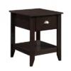 Sauder Shoal Creek Smart Center Side Table Jamocha Wood Finish