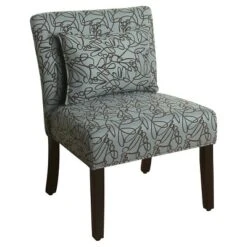 Parker Accent Chair With Pillow - HomePop -Homcom Furniture Shop GUEST 0559b4b2 37c1 4e15 ba6b f27678ec982b