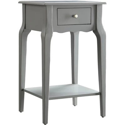 Hale 1 Drawer Wood Storage End Table Gray - Inspire Q 3 Hale 1 Drawer Wood Storage End Table Gray - Inspire Q