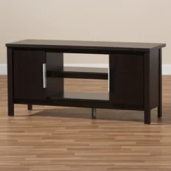 Marley Modern And Contemporary Finished TV Stand For TVs Up To 47" Dark Brown - Baxton Studio 16 Marley Modern And Contemporary Finished TV Stand For TVs Up To 47" Dark Brown - Baxton Studio -Homcom Furniture Shop GUEST 06eeb8b1 971c 4a79 b00c 26676be6cc86