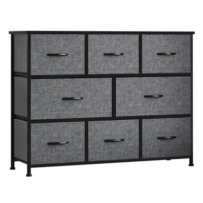 HOMCOM 8-Drawer Dresser, 3-Tier Fabric Chest Of Drawers, Storage Tower Organizer Unit With Steel Frame For Bedroom, Hallway 9 HOMCOM 8-Drawer Dresser, 3-Tier Fabric Chest Of Drawers, Storage Tower Organizer Unit With Steel Frame For Bedroom, Hallway - Image 7
