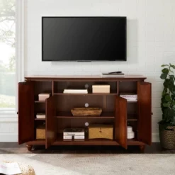 Cambridge Full Size TV Stand For TVs Up To 60" Dark Brown - Crosley -Homcom Furniture Shop GUEST 081d2610 7359 4262 9277 340e2e71f1c3