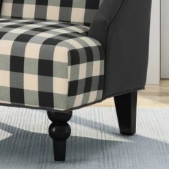 Toddman High-Back Club Chair Checkerboard Black/Dark Charcoal - Christopher Knight Home 8 Toddman High-Back Club Chair Checkerboard Black/Dark Charcoal - Christopher Knight Home -Homcom Furniture Shop GUEST 08e8123b a7b7 4e78 936f 22a081277d06