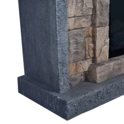 45" Freestanding Electric Fireplace Pewter - Home Essentials -Homcom Furniture Shop GUEST 0928b3f4 c773 4bb2 a7f6 9702c65fe644