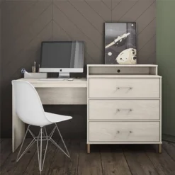 Kalissa Dresser Combo With Wireless Charger Desk - Novogratz