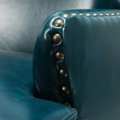 Jorge Vegan Leather Armchair With Nailhead Trim | Karat Home -Homcom Furniture Shop GUEST 095b2c96 ebaf 42f5 959d 675f9dcde41d