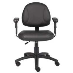 Posture Chair With Adjustable Arms Black - Boss Office Products -Homcom Furniture Shop GUEST 0a41d5b4 06c2 4885 8b53 72dd0d6e6d8c
