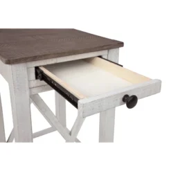 Adalane Side Table White/Gray - Signature Design By Ashley -Homcom Furniture Shop GUEST 0a84de51 f090 4681 b7f1 bdf87c67bb46