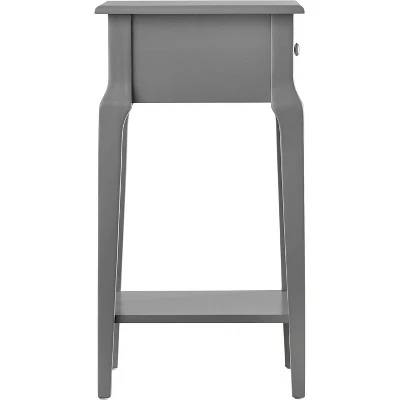 Hale 1 Drawer Wood Storage End Table Gray - Inspire Q 5 Hale 1 Drawer Wood Storage End Table Gray - Inspire Q - Image 3