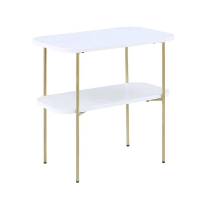 Lunar Chairside End Table With Shelf - Breighton Home 9 Lunar Chairside End Table With Shelf - Breighton Home - Image 7