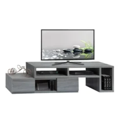 Adjustable TV Stand For TVs Up To 65" Console Gray - Techni Mobili -Homcom Furniture Shop GUEST 0b79b79e 83a1 4c59 9504 fb7e94c47da2