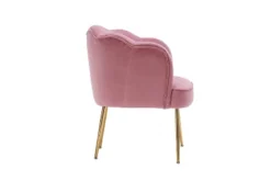 Modern Shell Shape Armchair Accent Chair With Gold Legs-ModernLuxe -Homcom Furniture Shop GUEST 0b9a731a 31f9 42e1 be5e 2748e92fc10d
