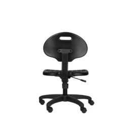 16"-21" Adjustable Height Polyurethane Task Office Chair Black- Hampden Furnishings -Homcom Furniture Shop GUEST 0ba08a1e 2077 4183 987b a5829b36163e