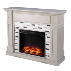 Talsham Base Electric Fireplace With Marble Surround Gray - Aiden Lane -Homcom Furniture Shop GUEST 0bb42a29 6d27 4a03 95a5 48f10fe6aafa