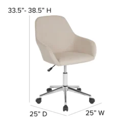 Merrick Lane Home Office Bucket Style Chair With 360 Degree Rotating Swivel -Homcom Furniture Shop GUEST 0c271b55 8e05 4976 bbee e121f92c4aec