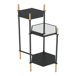 Whitfield Side Table Gold/Black - ZM Home -Homcom Furniture Shop GUEST 0c67137d d405 4f73 af5e 72b0910932ec