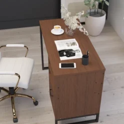 Merrick Lane Rustic Computer Desk With Shelving And Storage Drawer Metal Frame Pedestal Base Home Office Desk 22 Merrick Lane Rustic Computer Desk With Shelving And Storage Drawer Metal Frame Pedestal Base Home Office Desk -Homcom Furniture Shop GUEST 0db10b40 28bc 45df ade7 4f9120375575