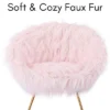 BirdRock Home Pink Faux Fur Papasan Chair With Pale Gold Legs -Homcom Furniture Shop GUEST 0de8a8ad 550a 4cd9 8524 e207ee8baaa3