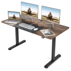 Costway Electric Height Adjustable Standing Desk, Sit To Stand Computer Workstation Home Office Desk -Homcom Furniture Shop GUEST 0e11f73c 19ee 4d39 975b 7b488cb51921