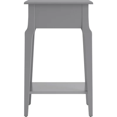 Hale 1 Drawer Wood Storage End Table Gray - Inspire Q 6 Hale 1 Drawer Wood Storage End Table Gray - Inspire Q - Image 4