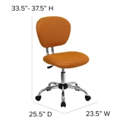 Emma And Oliver Mid-Back Mesh Padded Swivel Task Office Chair With Chrome Base -Homcom Furniture Shop GUEST 0ebc94e9 edb4 4c81 b1cf 9008d06dc219