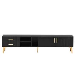 Modern TV Stand For TVs Up To 77'' With 5 Champagne Legs-ModernLuxe -Homcom Furniture Shop GUEST 0f4c5dbc 1a23 461c a3aa 45b8a6d1a920