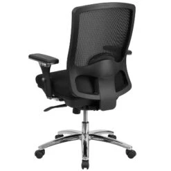 Emma And Oliver 24/7 350 Lb. Big & Tall Black Mesh Synchro-Tilt Swivel Ergonomic Office Chair -Homcom Furniture Shop GUEST 0f8b8ddf f574 49d1 9a3c a82e1da4b0d0