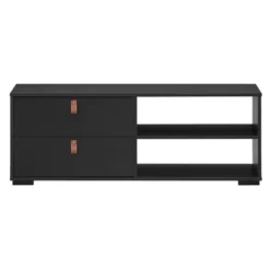Costway TV Stand Entertainment Media Center Console For TV's Up To 55'' Walnut/Black -Homcom Furniture Shop GUEST 0fddeff0 4524 4722 9f9e e2264fefe12e