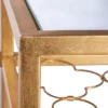 Hanzel Gold Leaf Glass Side Table - Gold - Safavieh -Homcom Furniture Shop GUEST 10badb9d 5869 49fb ae66 7a568de0c348