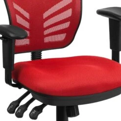 Emma And Oliver Mid-Back Mesh Triple Paddle Swivel Ergonomic Office Chair With Adjustable Arms -Homcom Furniture Shop GUEST 12d61272 a83c 400b bf71 643d854ce5e3