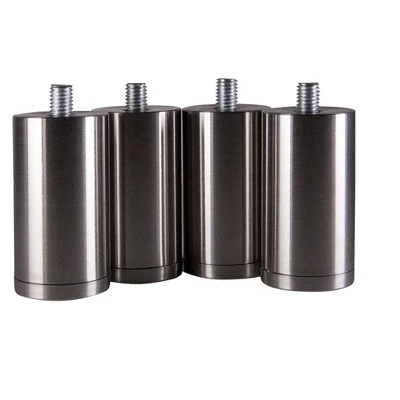 Monoprice Large Multimedia Desktop Stand - Black Glass (30.8 X 11in) Stand & Riser, Desktop TV Stand, Dual Monitors W/ Height Adjustable Legs 4 Monoprice Large Multimedia Desktop Stand - Black Glass (30.8 X 11in) Stand & Riser, Desktop TV Stand, Dual Monitors W/ Height Adjustable Legs - Image 2