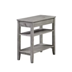 American Heritage 3 Tier End Table With Drawer - Breighton Home -Homcom Furniture Shop GUEST 13431d35 a02a 4eba bc3b 90cc28af4b7e
