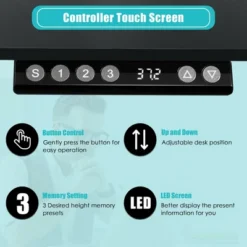 Costway 55''x28'' Electric Standing Desk Sit To Stand Workstation Dual Motor -Homcom Furniture Shop GUEST 145d71d4 e520 4fb4 9fb1 507232ee1f0a