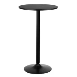 Costway 24" Round Pub Table Bistro Bar Height Cocktail Table W/Metal Base Indoor Black -Homcom Furniture Shop GUEST 153a27c2 e64d 43b5 ba30 fc69a2c5d37d