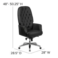 Emma And Oliver High Back Traditional Button Tufted Multifunction Swivel Ergonomic Office Chair -Homcom Furniture Shop GUEST 1571be24 5aae 45a8 a652 74f11fafd301