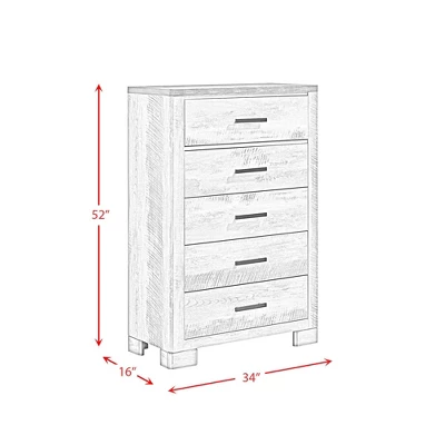 Adam 5 Drawer Chest Gray - Picket House Furnishings 10 Adam 5 Drawer Chest Gray - Picket House Furnishings - Image 8