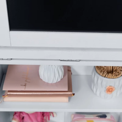 Wall Mount Folding Desk Cabinet With Blackboard White - Danya B. 20 Wall Mount Folding Desk Cabinet With Blackboard White - Danya B. - Image 18