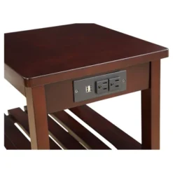 Wasaki End Table Espresso Brown - Acme Furniture -Homcom Furniture Shop GUEST 17349339 dc1f 42e9 b7b6 bd4b928d13ec