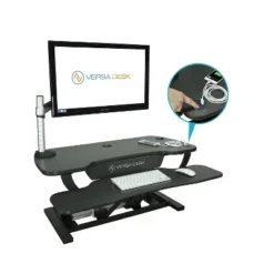 Versa Products VersaDesk PowerPro 48" Standing Desk Riser Black SP7644824-00-01