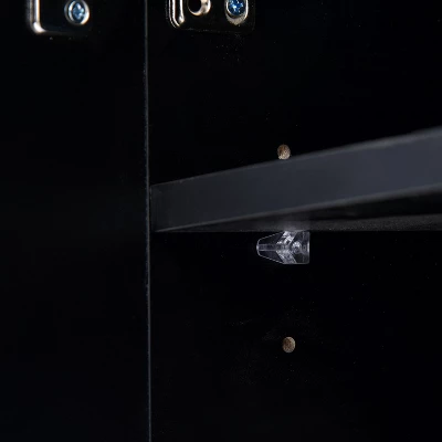 ModernLuxe Modern Stylish Functional TV Stand With Color Changing LED Lights High Gloss TV Cabinet 7 ModernLuxe Modern Stylish Functional TV Stand With Color Changing LED Lights High Gloss TV Cabinet - Image 5