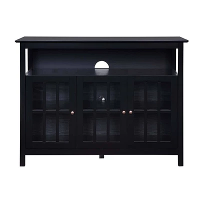 Big Sur Deluxe Storage Cabinets And Shelf TV Stand For TVs Up To 48" - Breighton Home 6 Big Sur Deluxe Storage Cabinets And Shelf TV Stand For TVs Up To 48" - Breighton Home - Image 4
