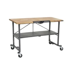 Portable Workbench /Craft Desk/ Folding Utility Table Steel Gray - Room & Joy -Homcom Furniture Shop GUEST 1929adfd 1a9a 4af9 b0fa 864776841639