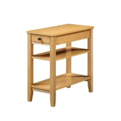 American Heritage 3 Tier End Table With Drawer - Breighton Home -Homcom Furniture Shop GUEST 19e6e39f c58b 4189 b86f 6ecff087d02f